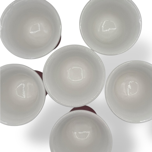 Vintage Sonoma Home Cherries Jubilee Set 6 Red Cherry Pedestal Stem Dessert Cups - Picture 4 of 12